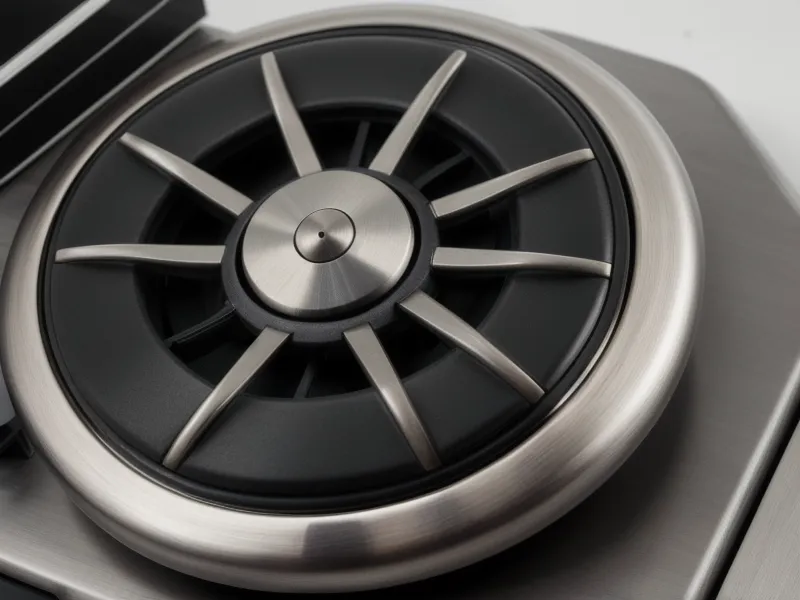 Close-up of the manual variable-speed dial on the Vitamix Ascent A2300, the control that sets this high-speed blender apart from digital presets